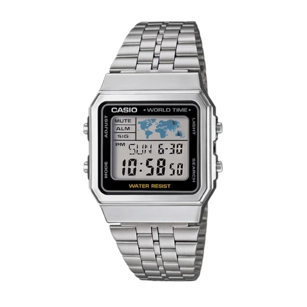 再生品 Casio Alarm World Time デジタル A500WA-1DF メンズ腕時計