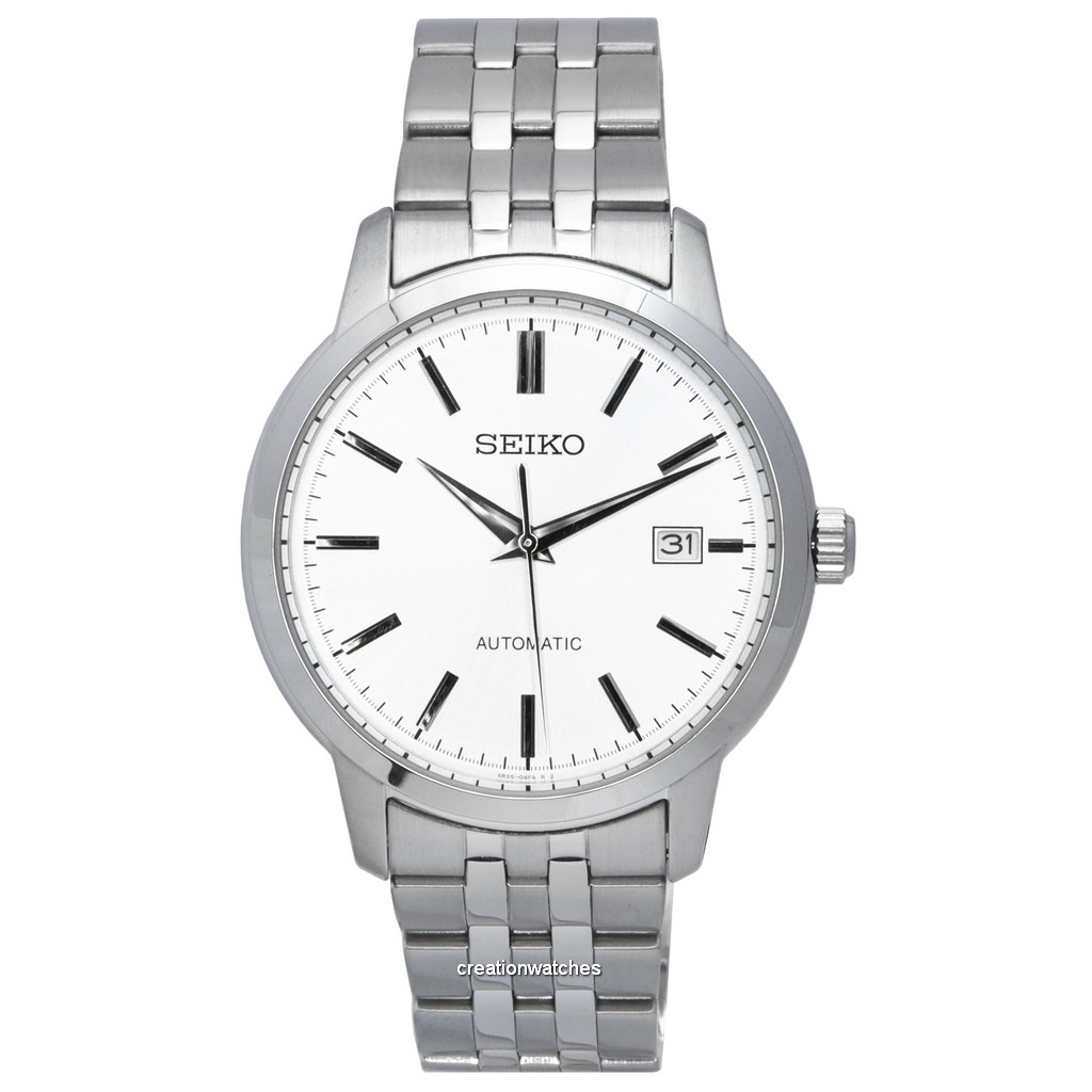 再生品 Seiko Discover More ステンレススチール Silver Dial 自動巻き SRPH85 SRPH85K1 SRPH85K 100m防水 メンズ腕時計