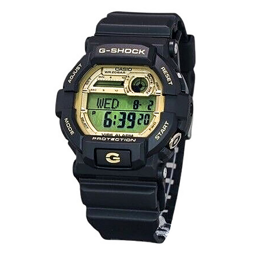 再生品 Casio G-SHOCK 10th Anniversary デジタル 樹脂ベルト Gold Dial クォーツ GD-350GB-1 200m防水 メンズ腕時計