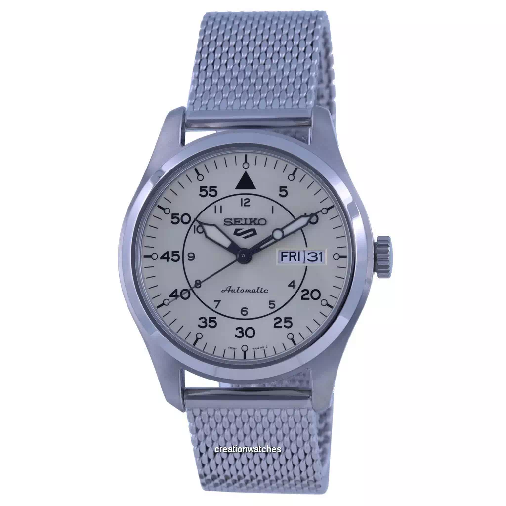 再生品 Seiko 5 Sports Military Flieger 自動巻き SRPH21 SRPH21K1 SRPH21K 100m防水 メンズ腕時計