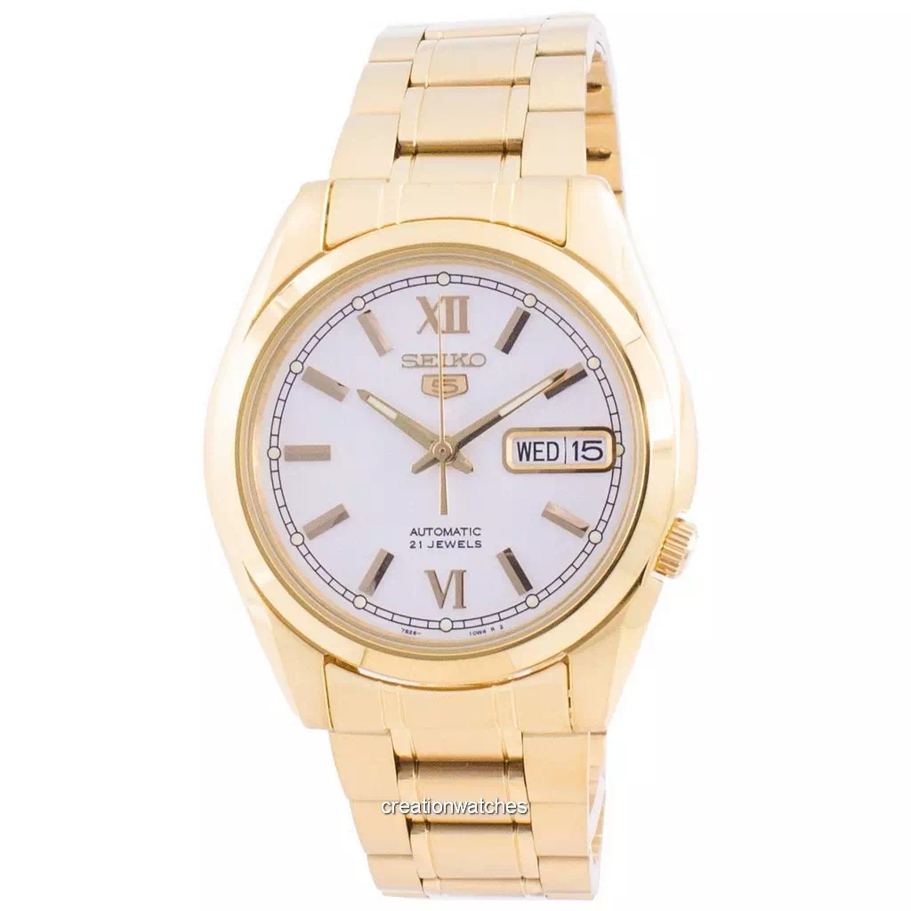 再生品 Seiko 5 自動巻き 白文字盤 SNKL58 SNKL58K1 SNKL58K メンズ腕時計