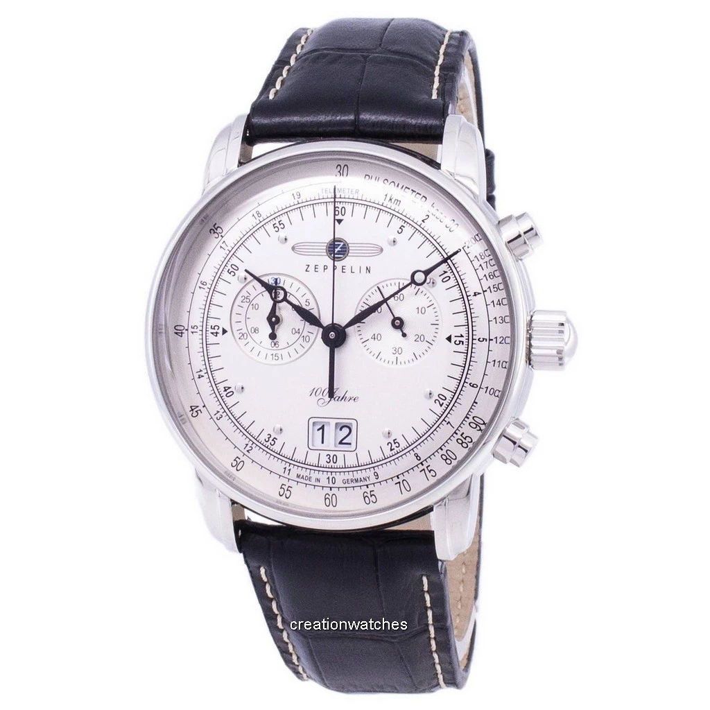 再生品 Zeppelin Series 100 Years ED.1 Germany Made 7690-1 76901 メンズ腕時計