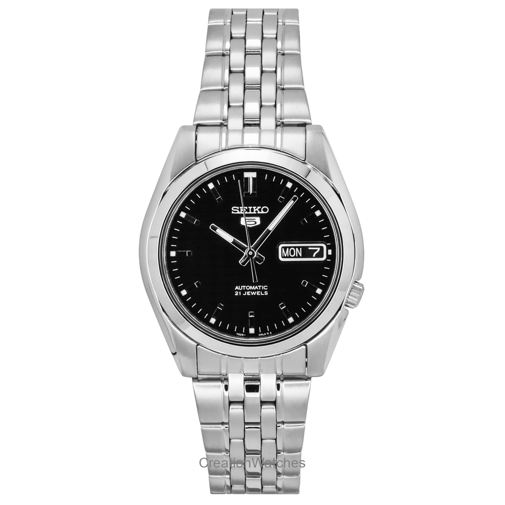 再生品 Seiko 5 自動巻き 21 Jewels SNK361 SNK361K1 SNK361K メンズ腕時計