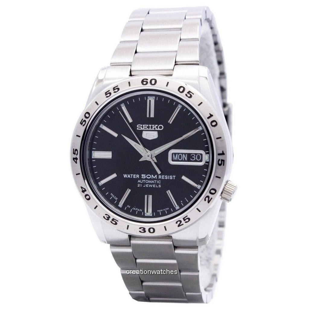 再生品 Seiko 5 自動巻き 21 Jewels Japan Made SNKE01 SNKE01J1 SNKE01J メンズ腕時計