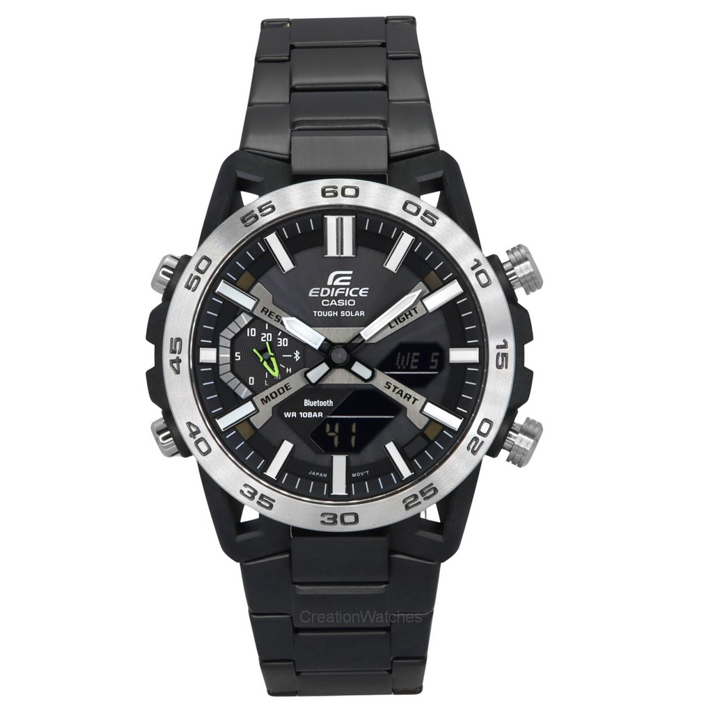 再生品 Casio Edifice Sospensione アナログデジタル スマホリンク Tough ソーラー ECB-2000DD-1A 100m防水 メンズ腕時計