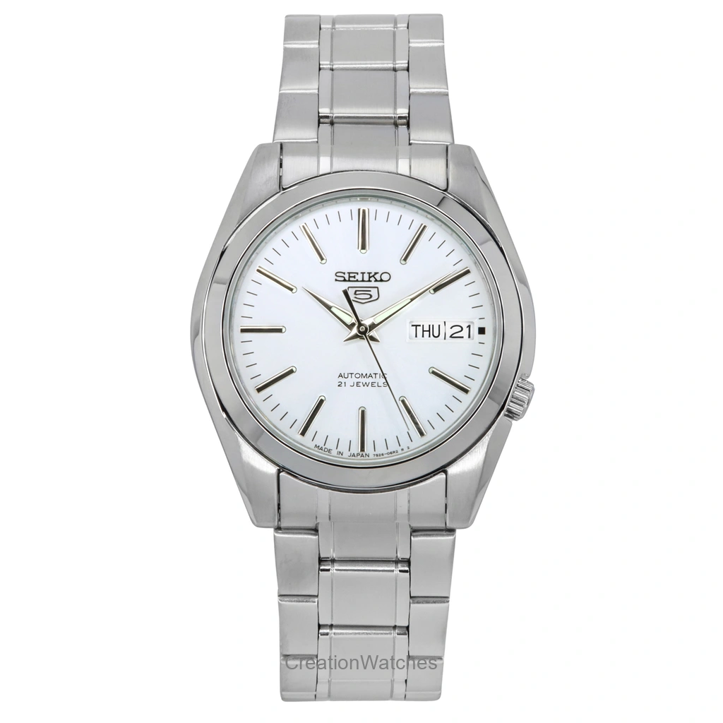 再生品 Seiko 5 自動巻き 21 Jewels Japan Made SNKL41 SNKL41J1 SNKL41J メンズ腕時計