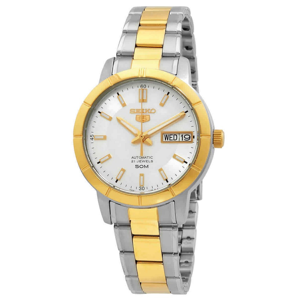 再生品 Seiko 5 自動巻き Silver Dial SNK892 SNK892K1 SNK892K レディース腕時計