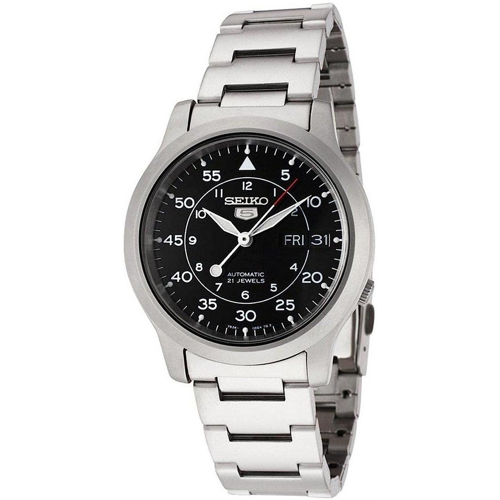 再生品 Seiko 5 自動巻き SNK809 SNK809K1 SNK809K 21 Jewel メンズ腕時計