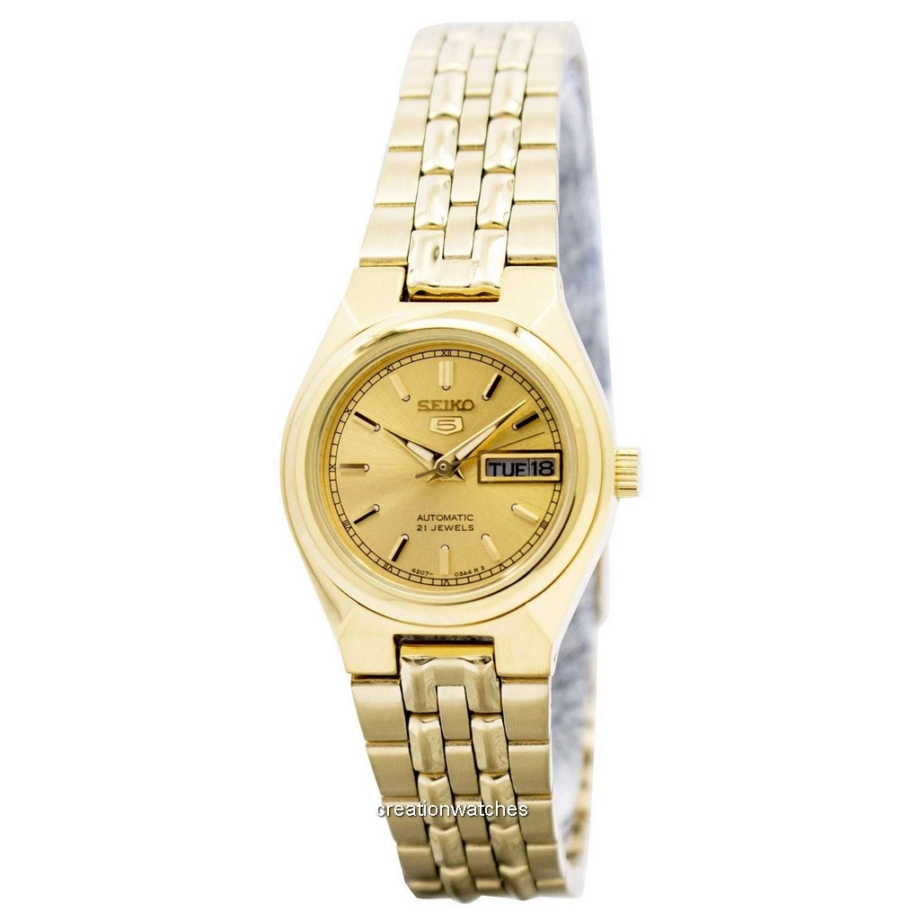 再生品 Seiko 5 自動巻き 21 Jewels SYMA04 SYMA04K1 SYMA04K レディース腕時計
