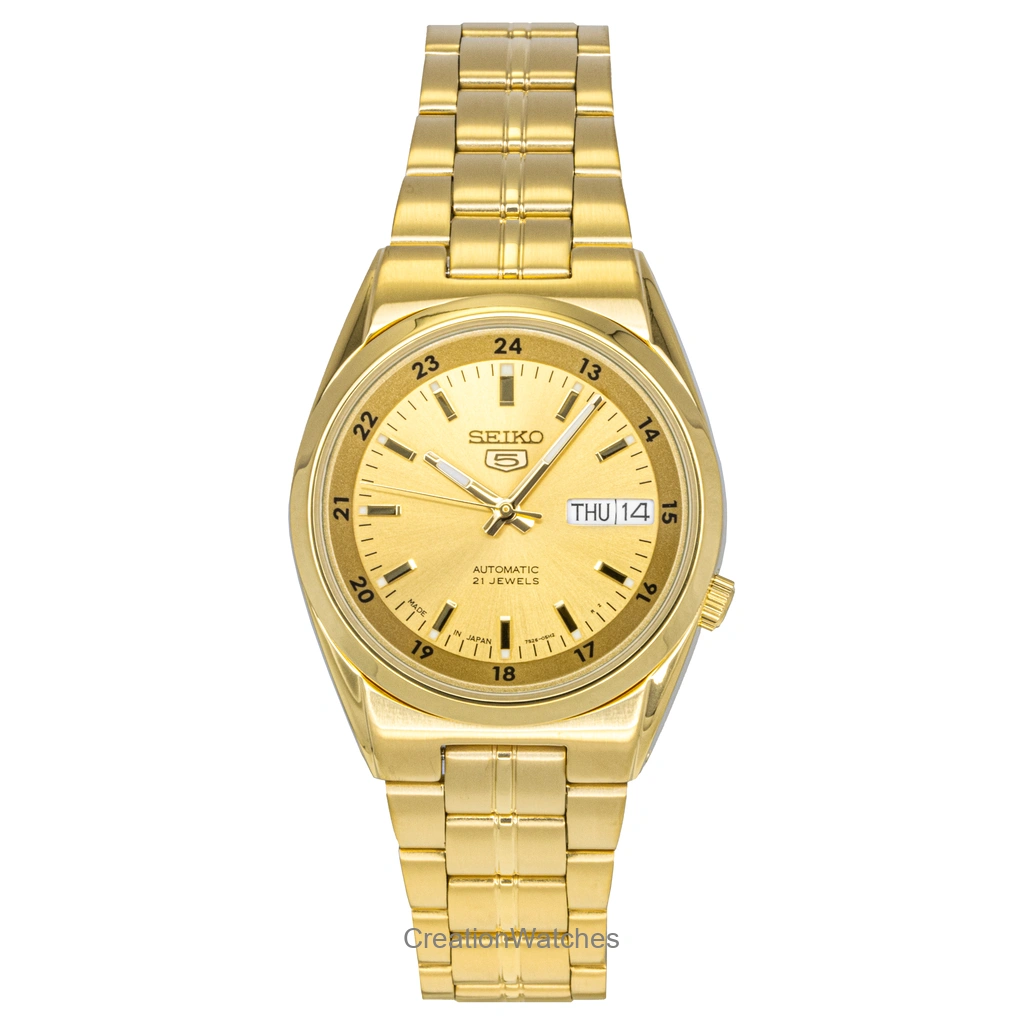 再生品 Seiko 5 自動巻き 21 Jewels Japan Made SNK574 SNK574J1 SNK574J メンズ腕時計