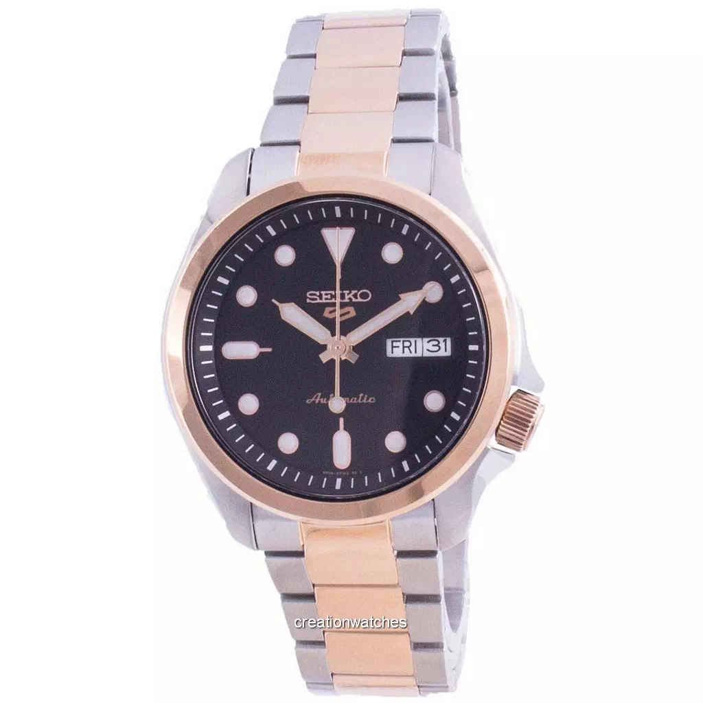 再生品 Seiko 5 Sports Style 自動巻き SRPE58 SRPE58K1 SRPE58K 100m防水 メンズ腕時計