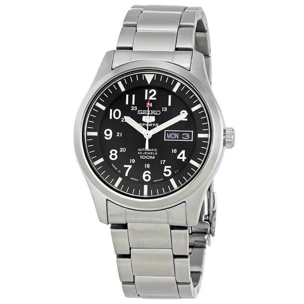 再生品 Seiko 5 Sports SNZG13 SNZG13J1 SNZG13J 自動巻き アナログ メンズ腕時計