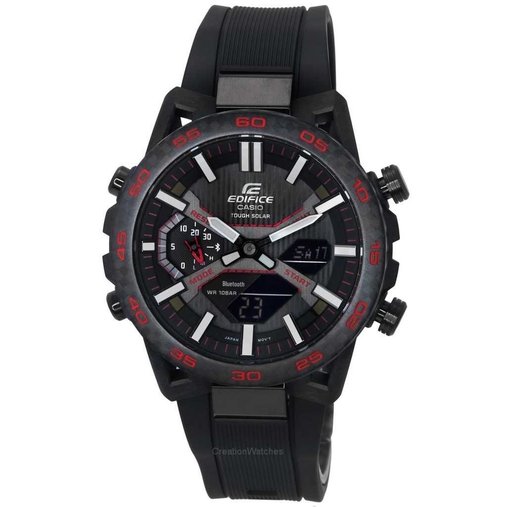 再生品 Casio Edifice Sospensione Mobile Link アナログデジタル ソーラー ECB-2000PB-1A 100m防水 メンズ腕時計