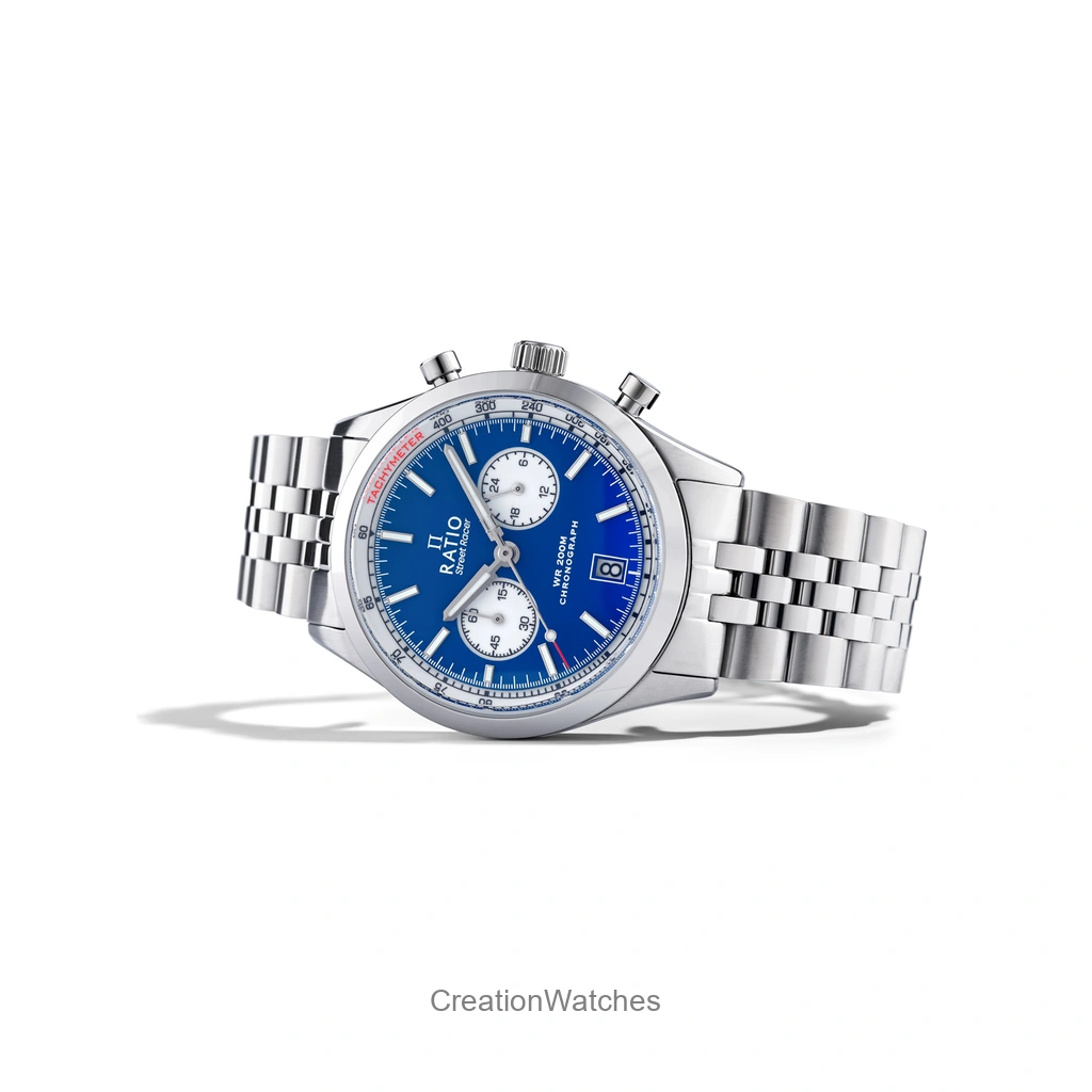 RATIO Street Racer chronograph reverse panda 200M watch