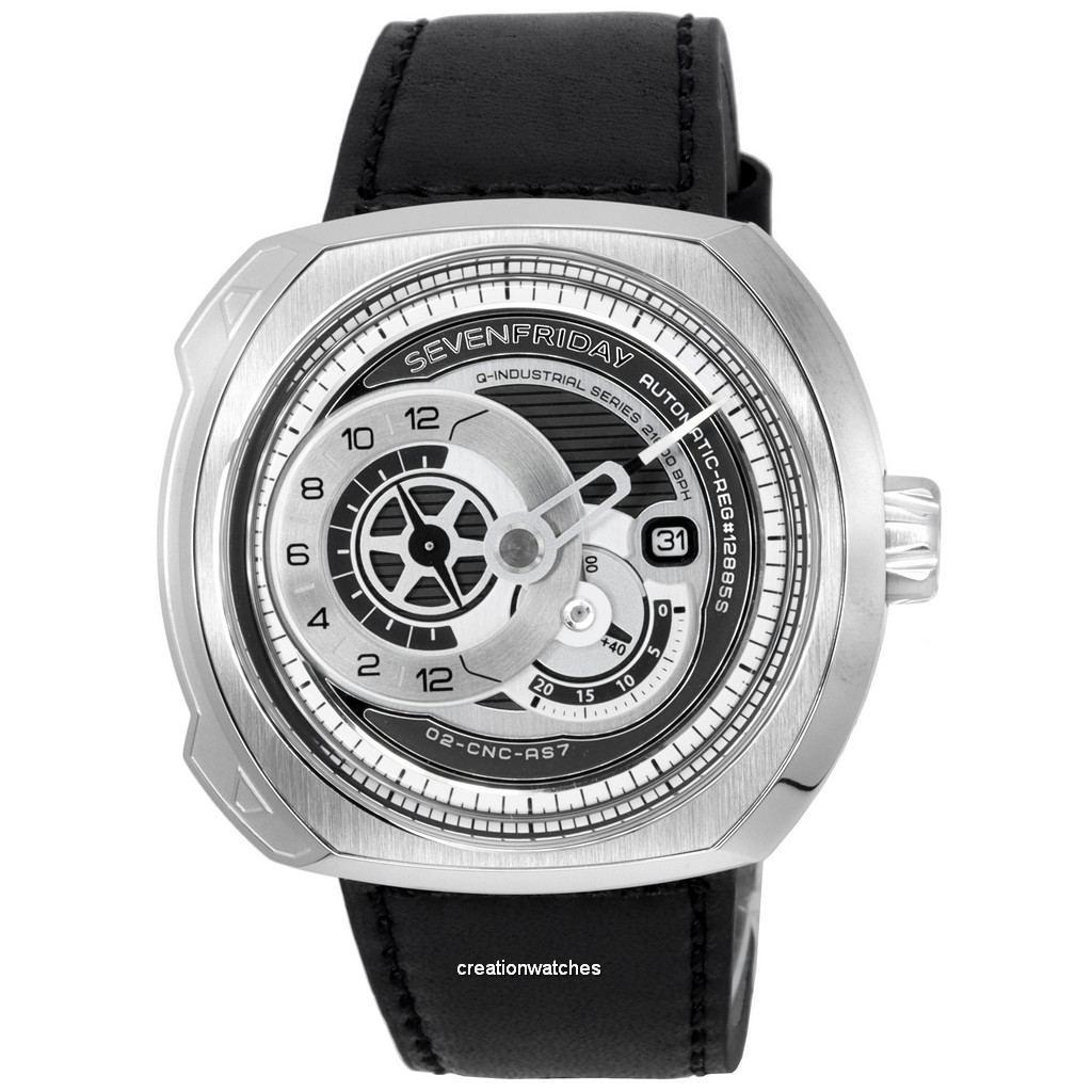 Sevenfriday Q-Series Black Dial Automatic Q1/03 SF-Q1-03 Men's Watch