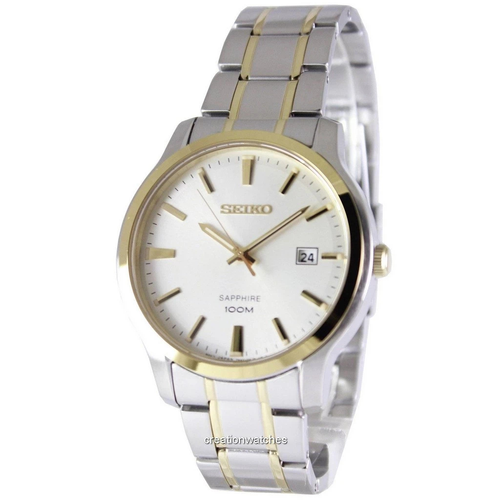 Đồng hồ đeo tay nam Seiko Neo Classic Quartz Sapphire 100M SGEH42 SGEH42P1  SGEH42P vi