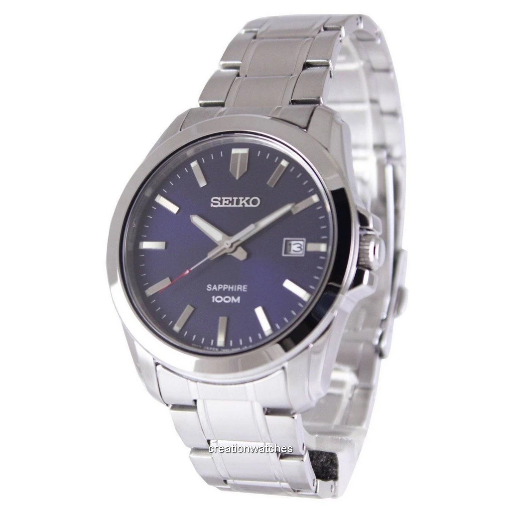Đồng hồ đeo tay nam Seiko Neo Classic Quartz Sapphire 100M SGEH47P1 SGEH47P  vi