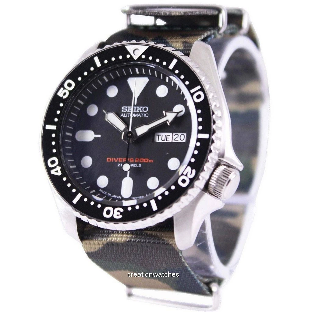 Đồng hồ đeo tay nam NATO của Seiko Automatic Diver 200M SKX007J1-NATO5 vi