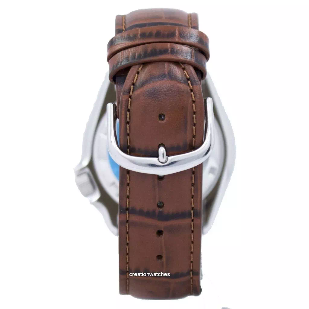 Seiko Automatic Diver's Brown Leather SKX009K1-var-LS7 200M Men's Watch
