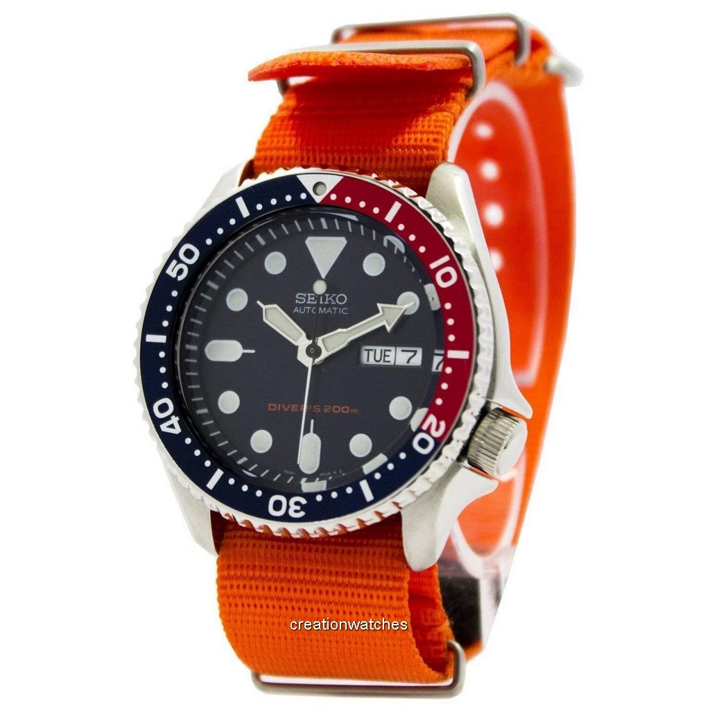Đồng hồ đeo tay nam 200 triệu NATO của Seiko Automatic Diver SKX009K1-NATO7  vi