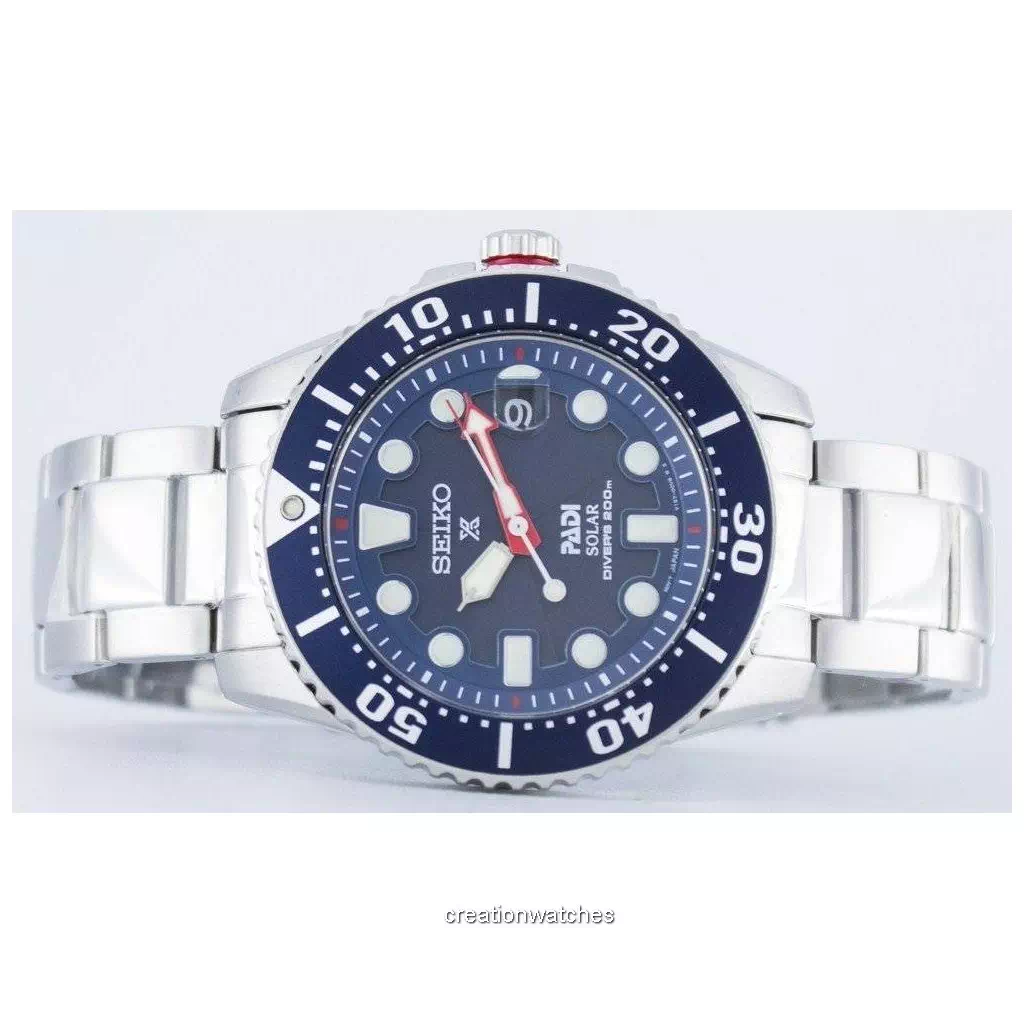 Seiko Prospex PADI Special Edition Solar Diver's 200M SNE435 SNE435P1  SNE435P Men's Watch