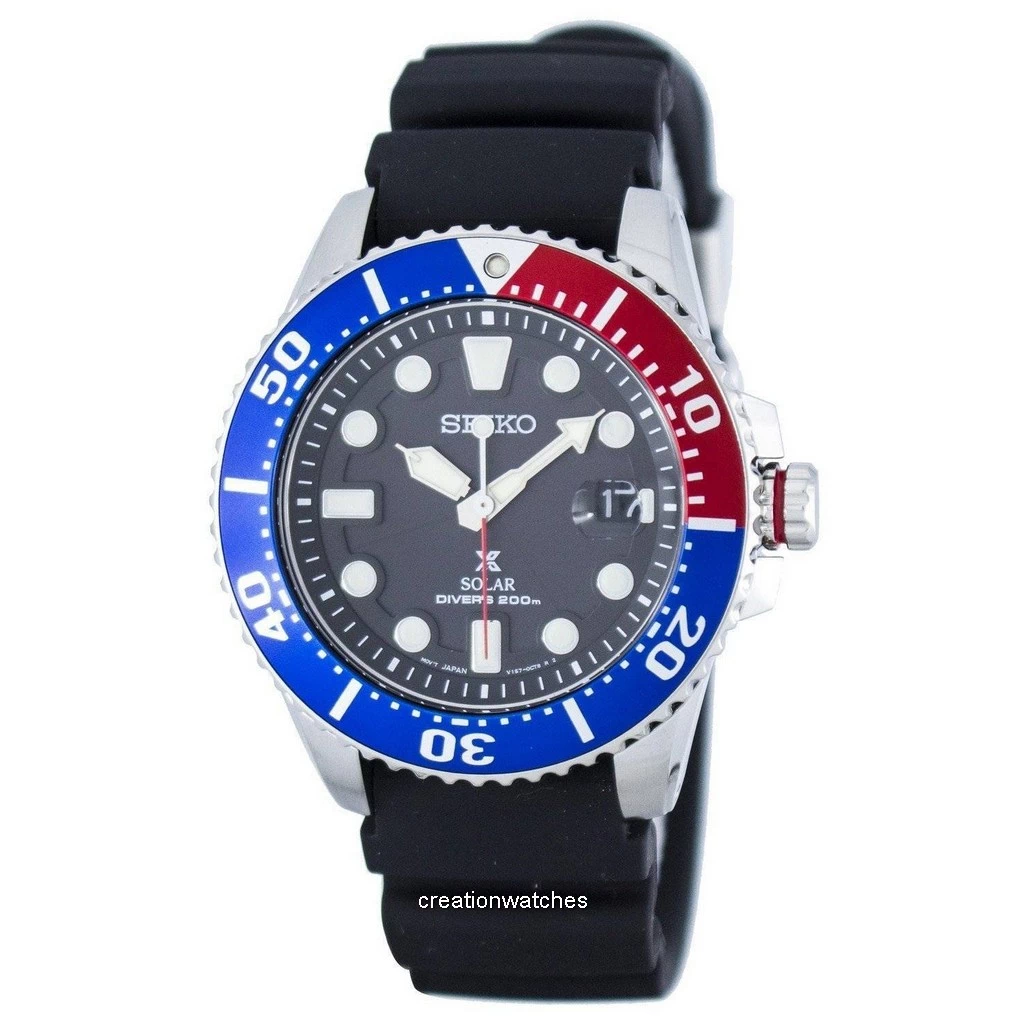 Đồng hồ đeo tay nam Seiko Prospex Solar Diver 200M SNE439 SNE439P1 SNE439P  vi