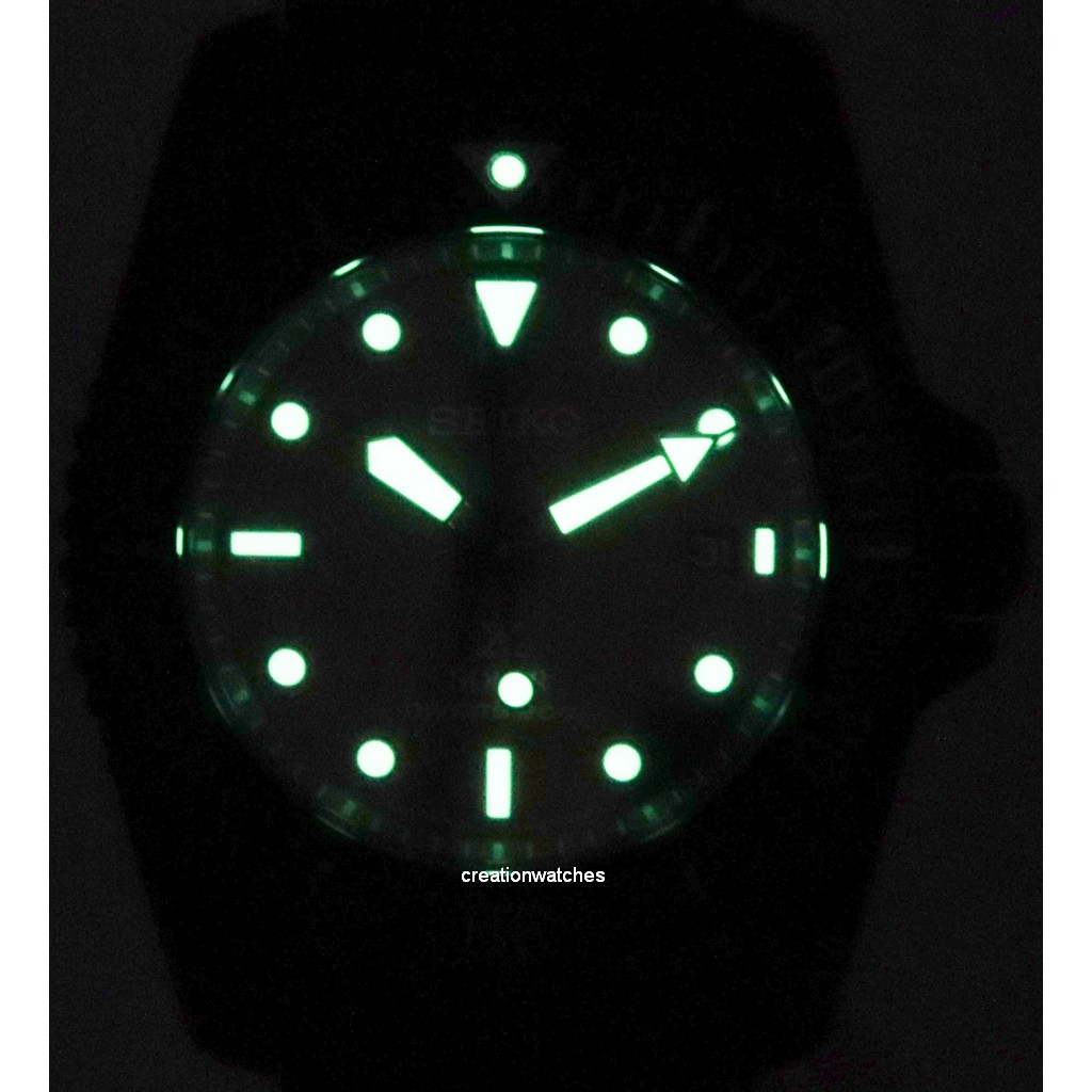 Seiko Prospex Black Series Night Vision Solar Diver’s SNE587 SNE587P1 SNE587P 200M Men's Watch