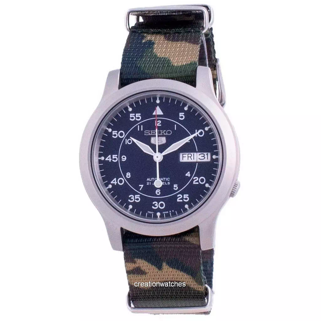 Seiko 5 Military SNK807K2-var-NATOS18 Automatic Nylon Strap Men's Watch