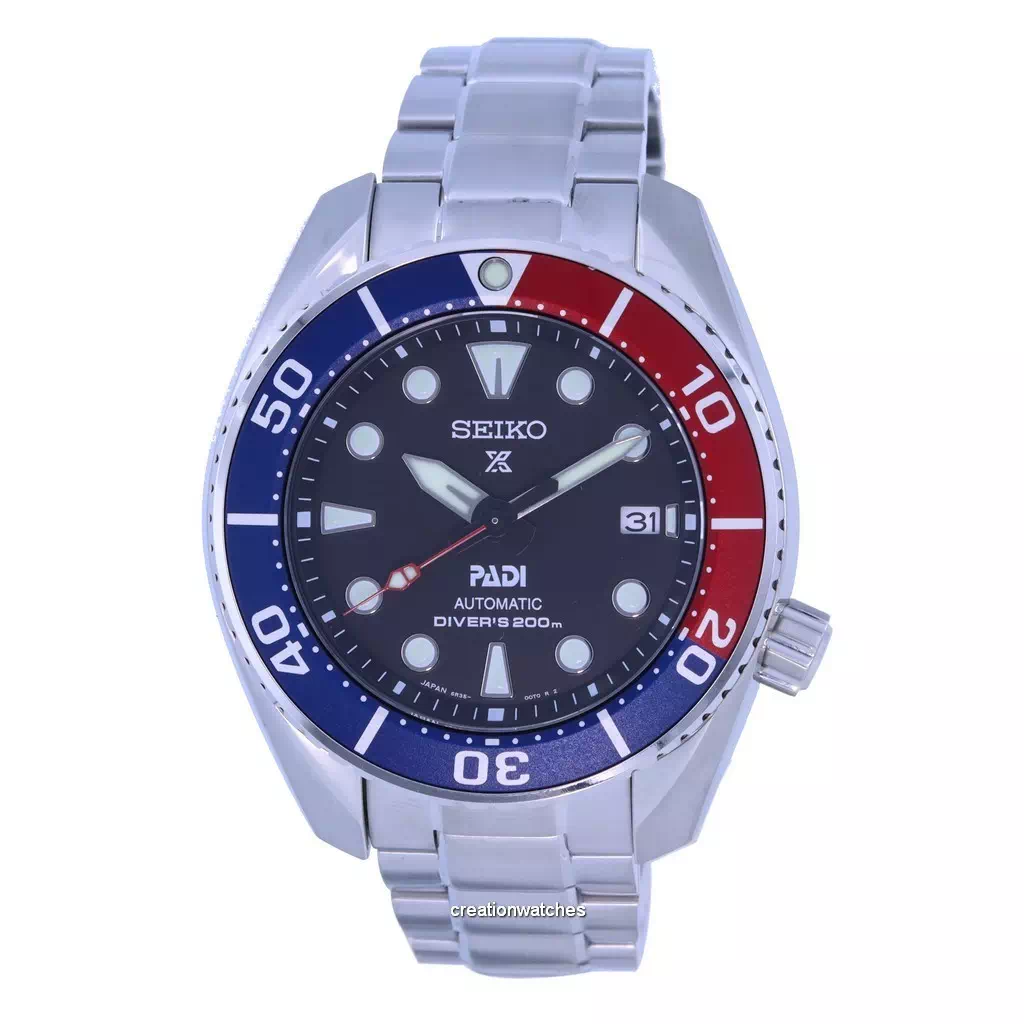 Seiko Prospex PADI Sumo Special Edition Automatic Diver's SPB181 SPB181J1 SPB181J 200M Men's Watch