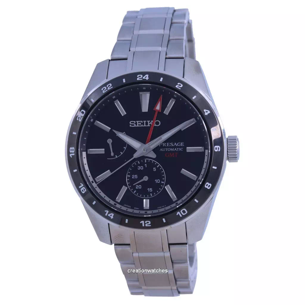 Đồng hồ Seiko Presage Sharp Edged GMT Automatic SPB221 SPB221J1 SPB221J  100M Đồng hồ nam vi