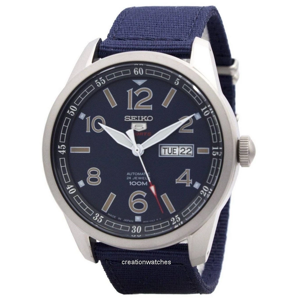 Seiko 5 Sports Automatic 24 Jewels Japan Made SRP623 SRP623J1 SRP623J Men's Watch