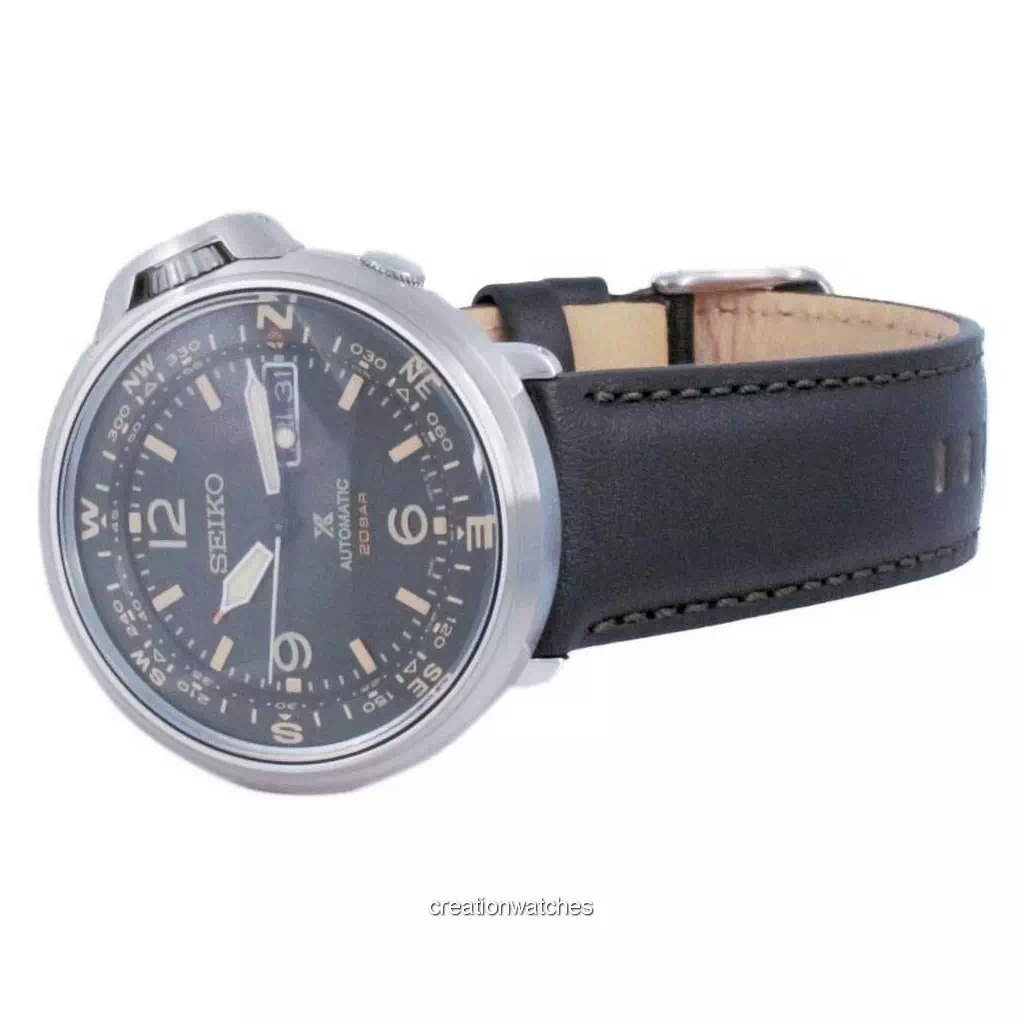 SRPDK1: Seiko Prospex Outdoor Automatic Compass Watch. With free extended  warranty. Green dial. Green leather strap watch. Lum   Compass watch,  Seiko, Baselworld