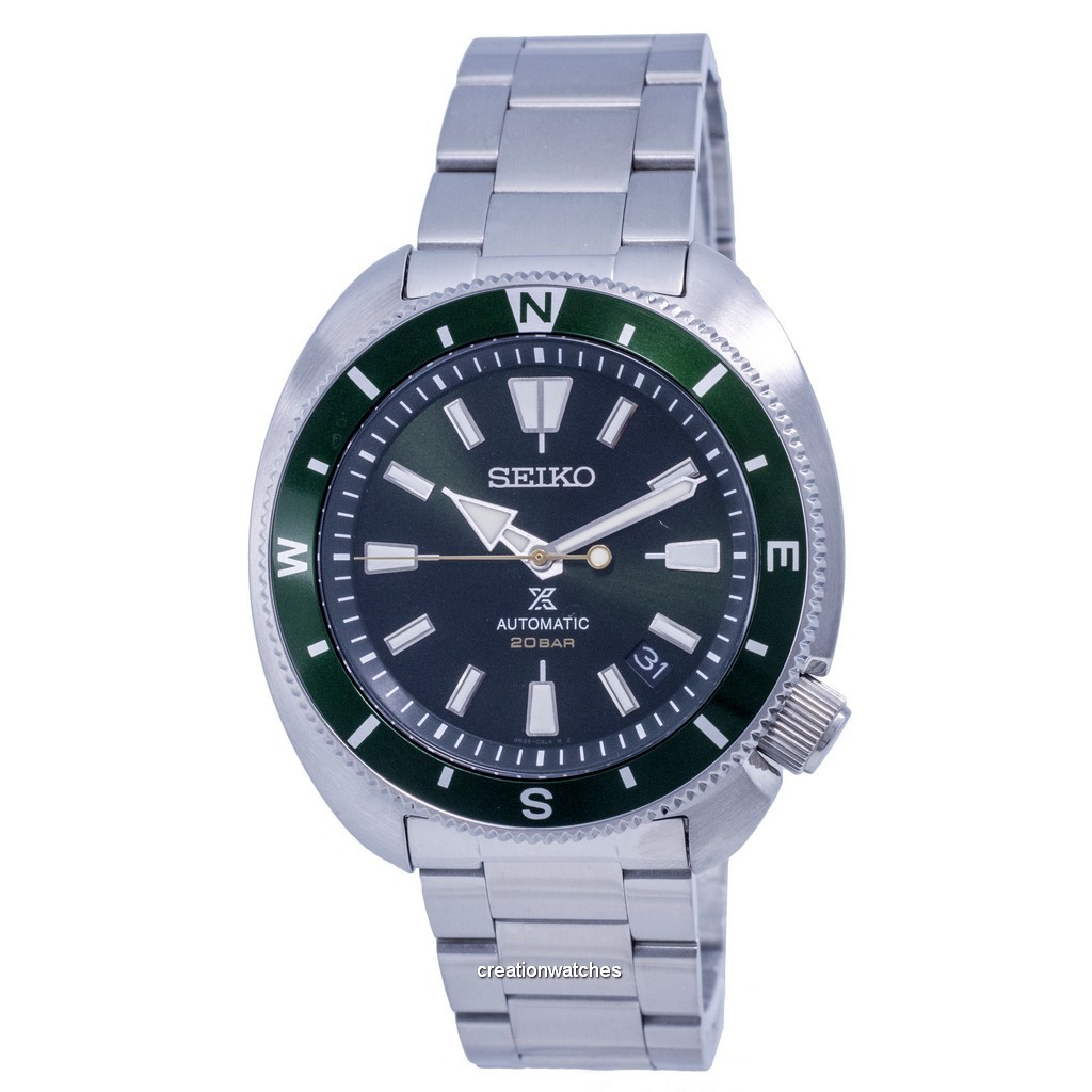 Reloj Seiko Prospex Diver's de acero inoxidable con esfera verde automático SRPH15K SRPH15K1 SRPH15K 200M para hombre