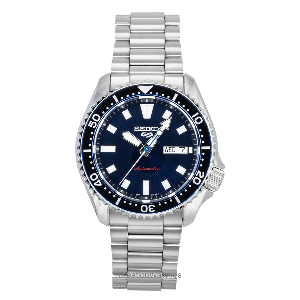 Seiko 5 Sports SKX Redux ステンレススチール 青文字盤 自動巻き SRPL83K1 100m防水 メンズ腕時計