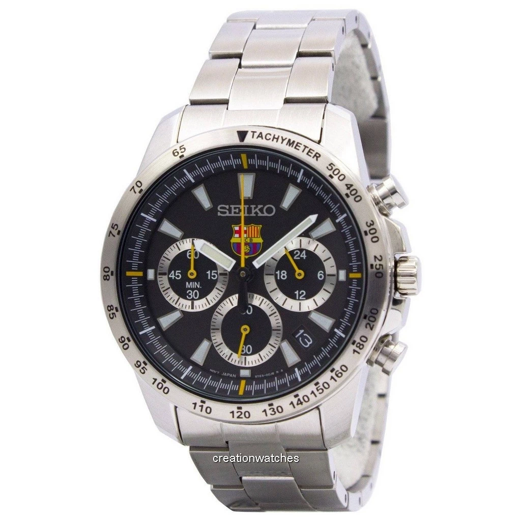 Đồng hồ đeo tay nam Seiko Quartz Chronograph FC Barcelona SSB073 SSB073P1  SSB073P vi