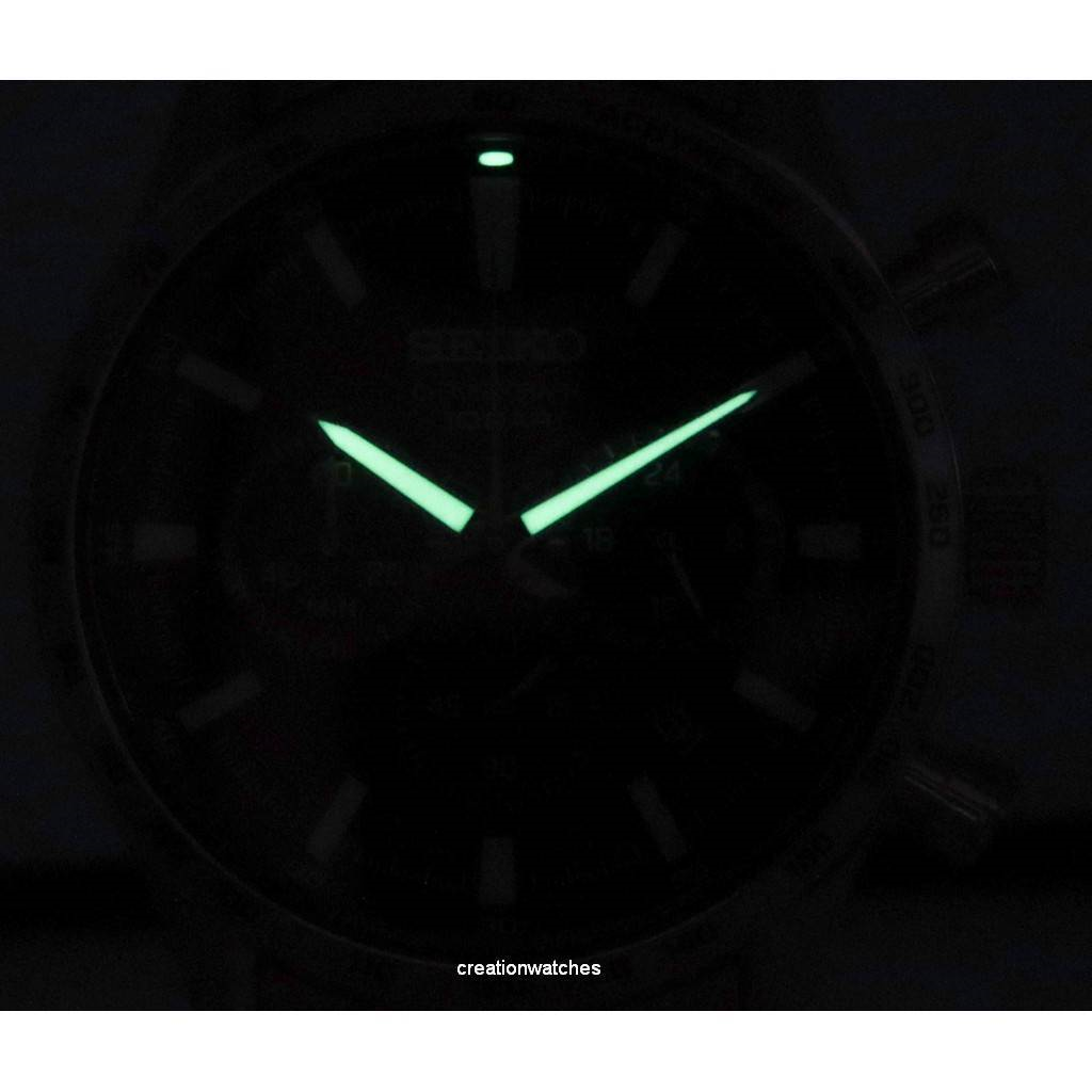 Seiko Urban Sports Chronograph Black Dial Quartz SSB413 SSB413P1 SSB413P 100M Men's Watch