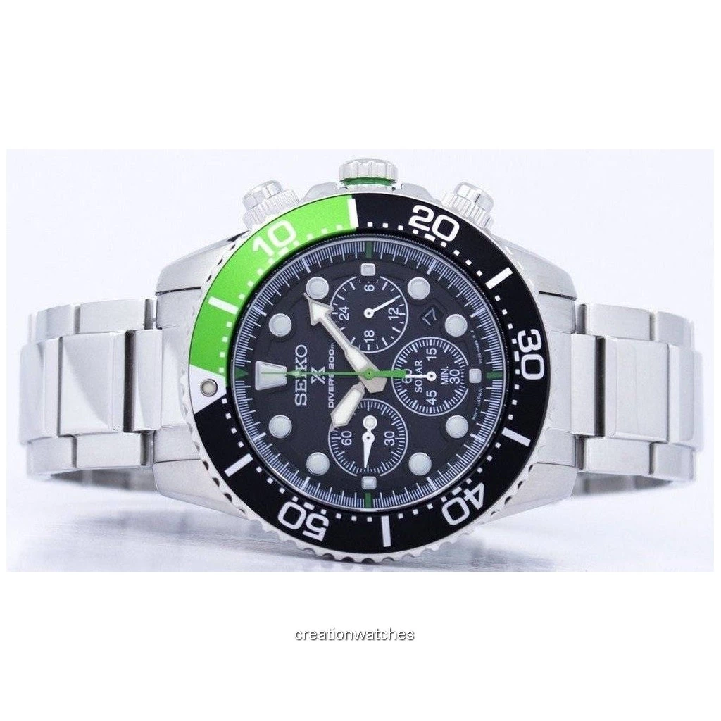 Đồng hồ đeo tay nam Seiko Prospex Diver's Solar Chronograph 200M SSC615  SSC615P1 SSC615P vi