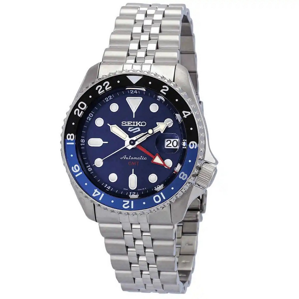 Reloj Seiko 5 Sports Style GMT azul 42,5mm SSK003K1