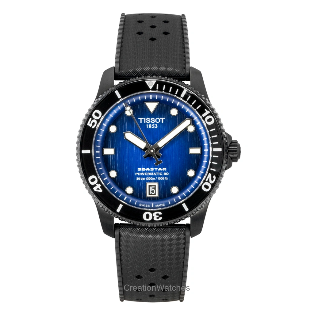 Tissot Seastar 1000 Synthetic Strap 青文字盤 自動巻き ダイバーズ T120.807.37.041.00 300m防水 メンズ腕時計