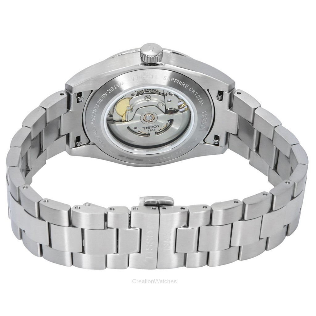 Tissot T-Classic Gentleman Powermatic 80 Silver Open Heart Dial Automatic T127.407.11.031.01 100M Men's Watch