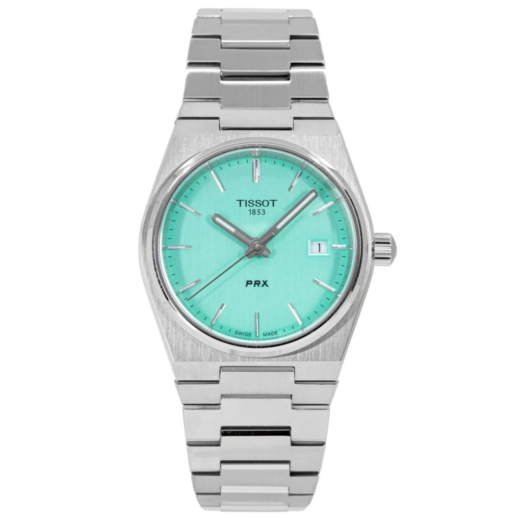 Tissot T-Classic PRX ステンレススチール Light 緑文字盤 クォーツ T137.210.11.091.00 100m防水 レディース腕時計