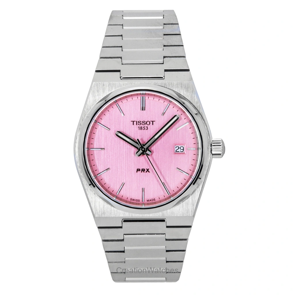 Tissot PRX Stainless Steel Pink Dial Quartz T137.210.11.331.00 100M Women's Watch
