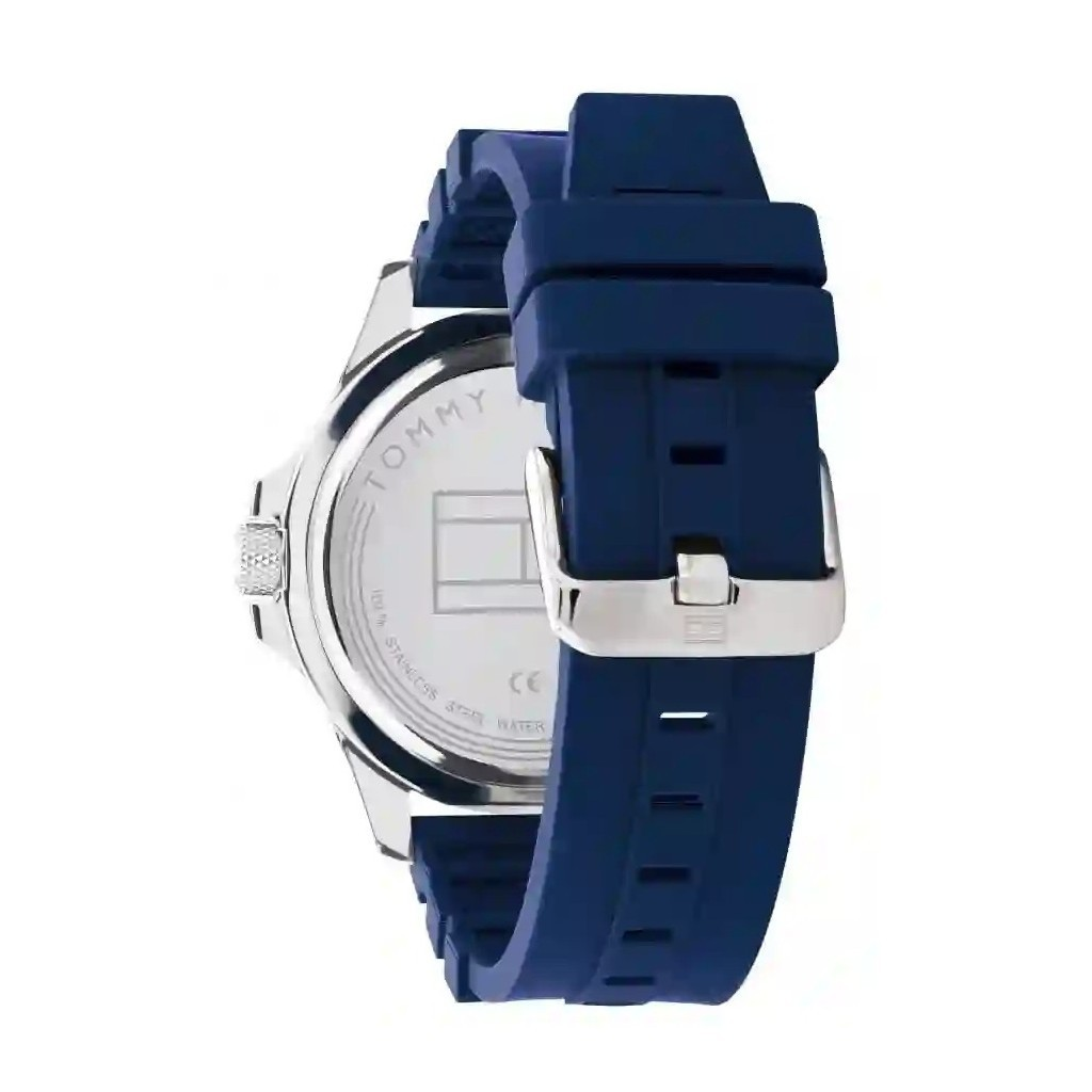 Tommy Hilfiger Ryan Silicone Strap Blue Dial Quartz 1791991 Men's Watch