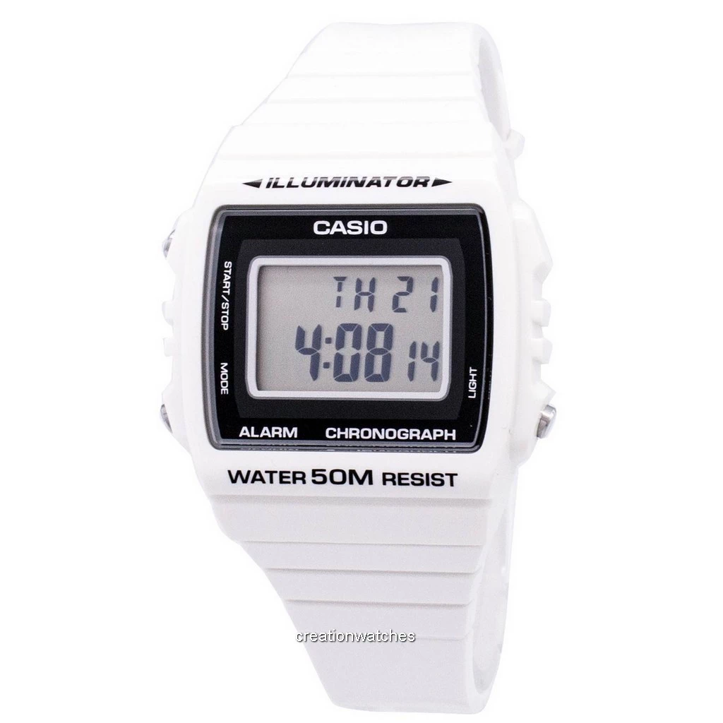 Casio Digital Alarme Cronógrafo W-215H-7AVDF W-215H-7AV Unisex Watch