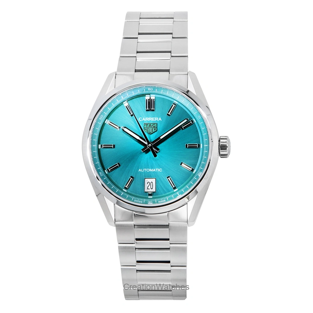 TAG Heuer Carrera ステンレススチール Turquoise 青文字盤 自動巻き WBN2316.BA0001 レディース腕時計