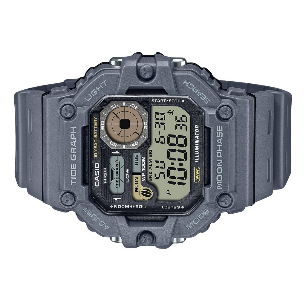 カシオ スタンダード デジタル グラフ ムーンフェイズ 樹脂ストラップ クォーツ WS-1700H-8AV 100M メンズ腕時計 ja