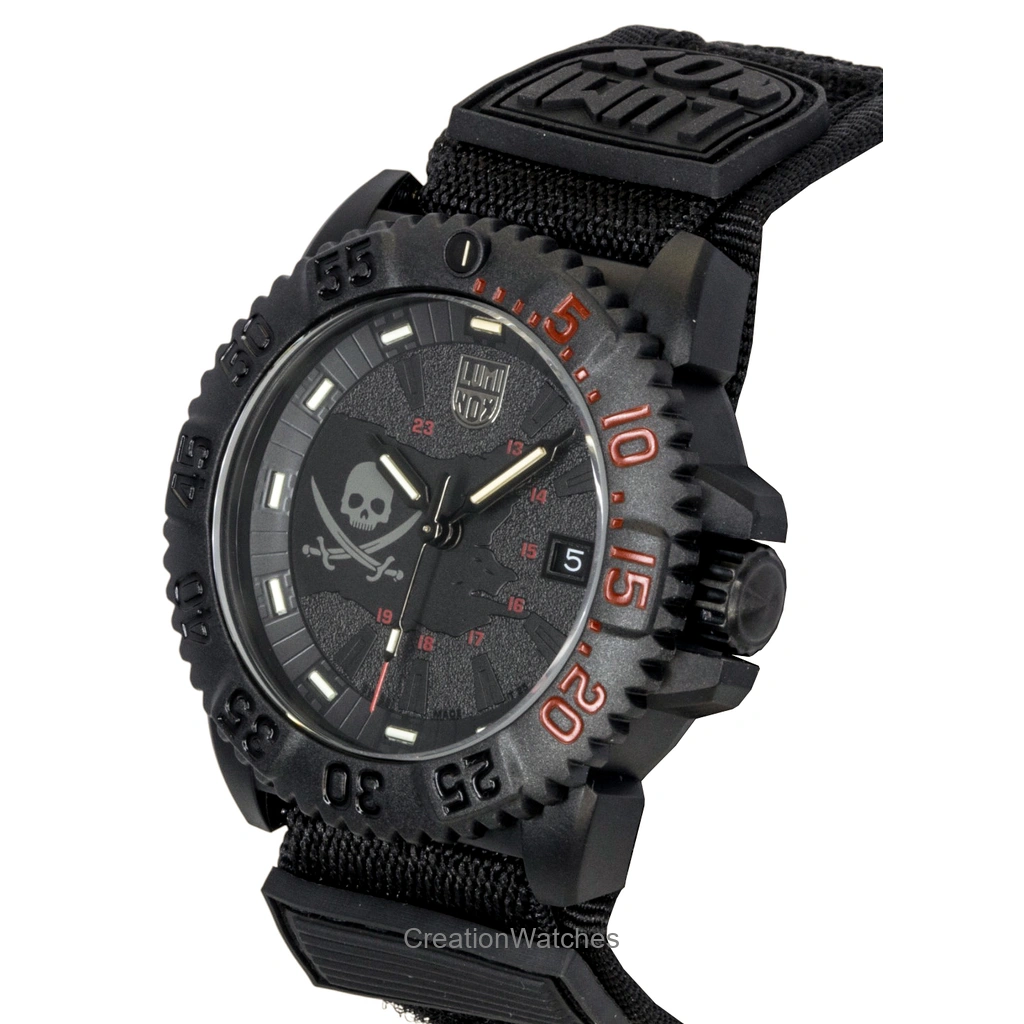Luminox Navy Seal Pirate Limited Edition Black Dial Quartz Diver's