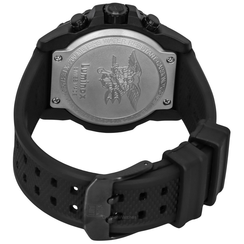 Luminox Navy Seal Chronograph Rubber Strap Black Dial Quartz Divers Xs3581sis 200m Mens Watch 