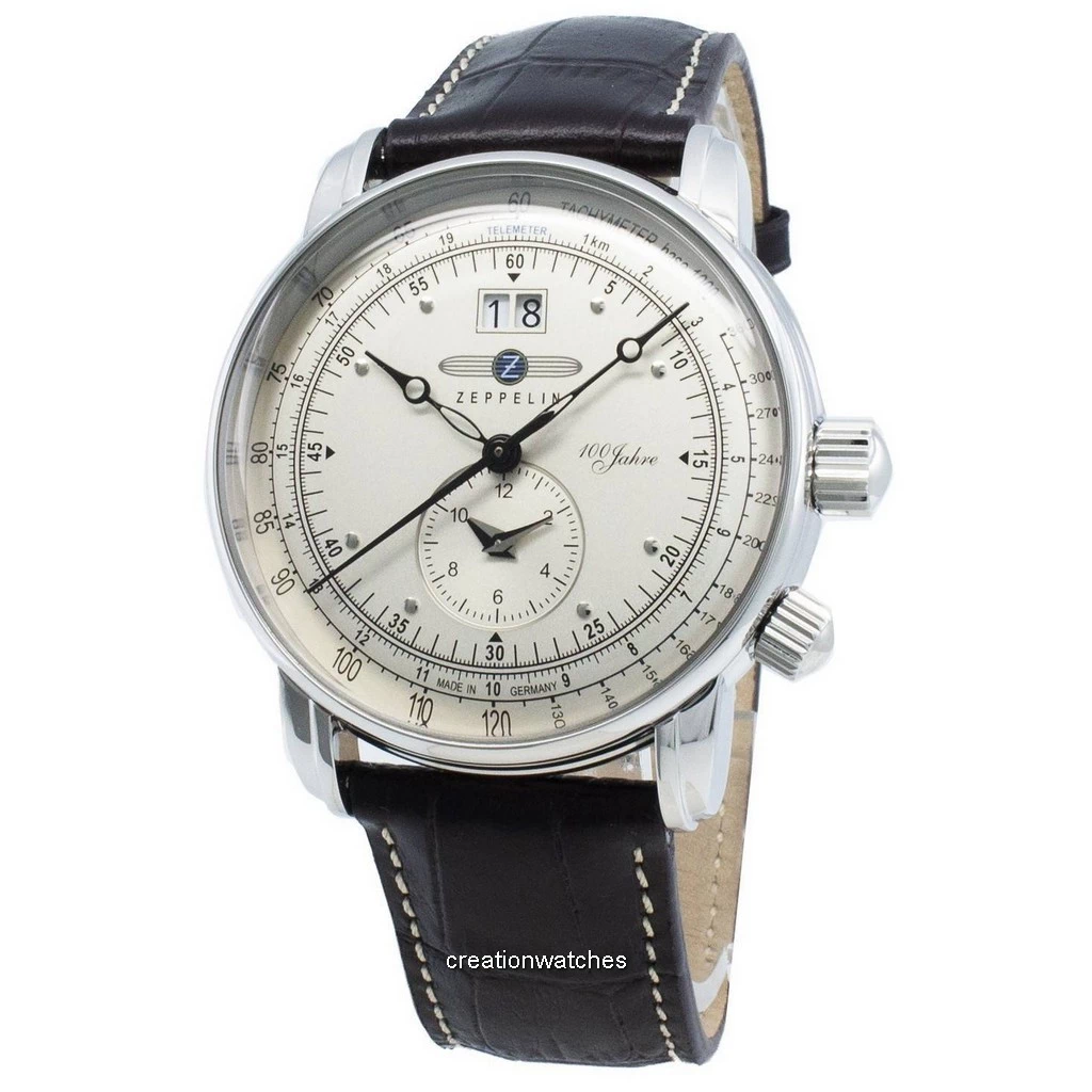Zeppelin 100 Jahre 7640-1 76401 Quartz Tachymeter Men's Watch