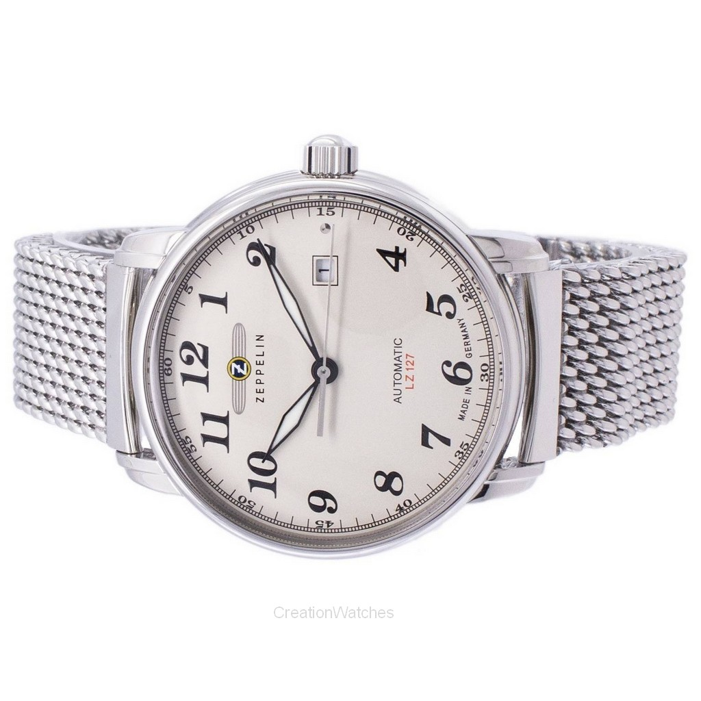 Zeppelin Series LZ127 Graf Automatic Germany Made 7656M-5 7656M5 Mens Watch
